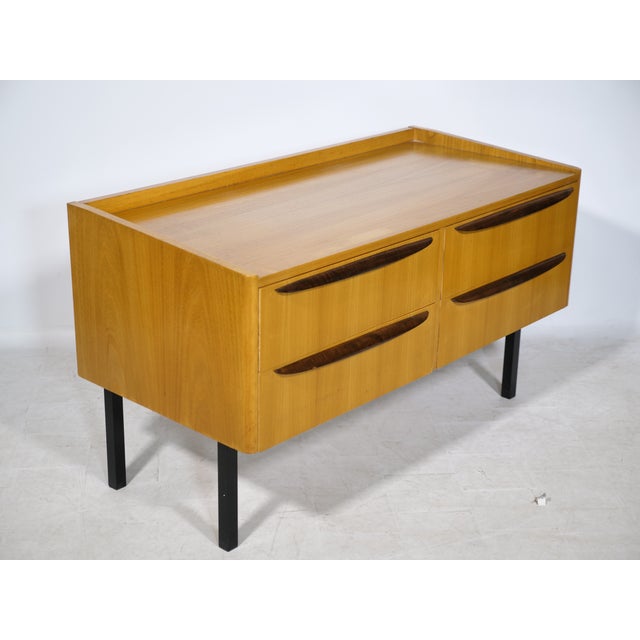 Wooden Lowboard with Drawers, 1960s For Sale - Image 4 of 12