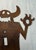 1940s Large Antique Hand Cut Steel Metal Monster Silhouette Wall Switch Cover Kids For Sale - Image 5 of 11
