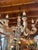Early 20th Century Large Blue and White Chippy Wood Chandelier For Sale - Image 14 of 14