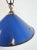 Industrial Blue Enamel Factory Pendant Lamp, 1950s For Sale - Image 9 of 18
