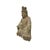 Vintage Rustic Wood Finish Sitting Bodhisattva Buddha Statue For Sale - Image 10 of 11
