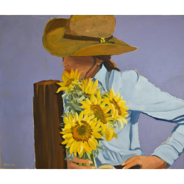 "Sundown" Modern Original Oil Painting, by Jennifer Hohlfelder For Sale