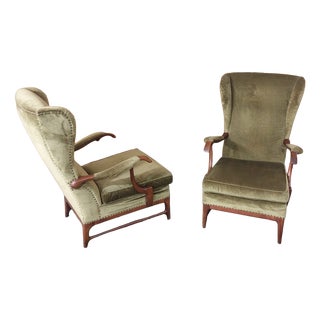 Vintage Lounge Chairs by Paolo Buffa, 1950 For Sale