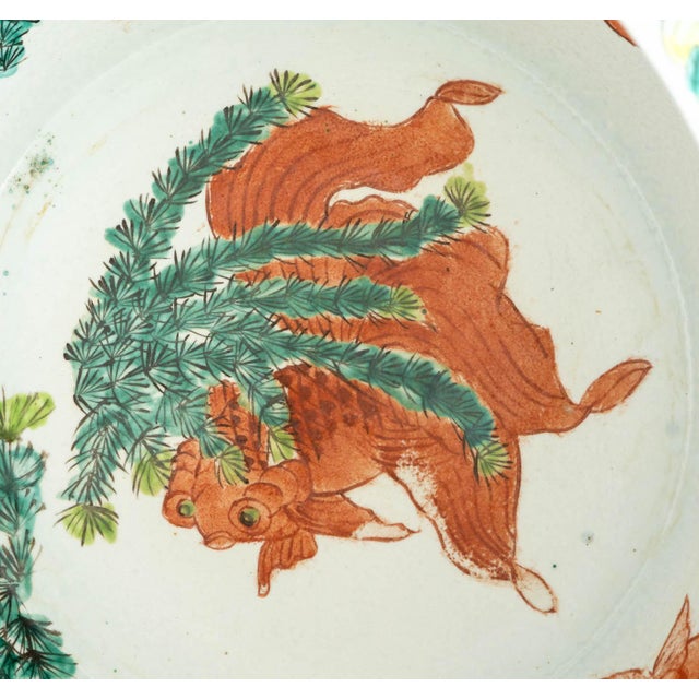 Chinese Famille Rose Porcelain Fish Bowl For Sale - Image 11 of 12