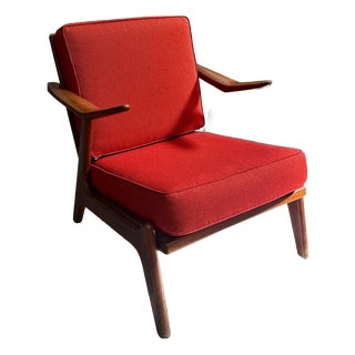 Poltrona Lounge Chair by H. Brockmann Petersen for Komfort, 1960s For Sale