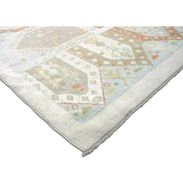 Traditional 1980s Turkish Oushak Rug For Sale - Image 3 of 6
