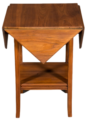 Art Deco Game Table in Walnut Wood