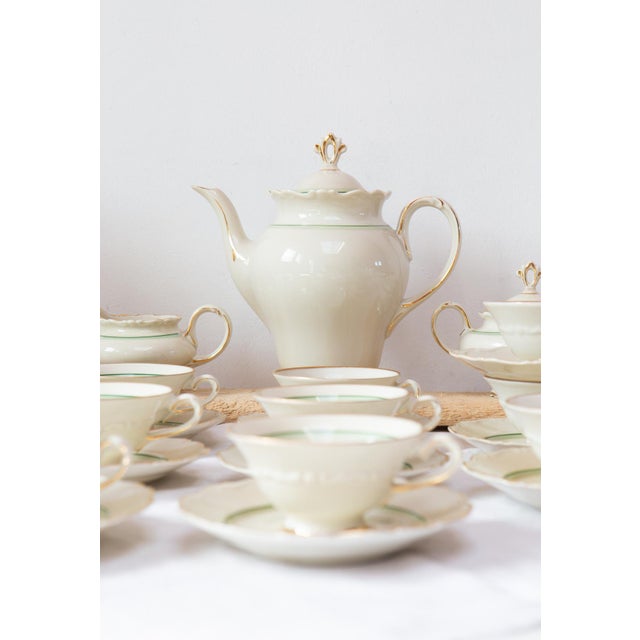 Swedish Karlskrona Porcelain Tea Service from Hackefors, 1960s, Set of 38 For Sale - Image 13 of 15