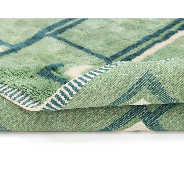 Large Hand-Knotted Wool Rug by Azele Studio For Sale - Image 6 of 9