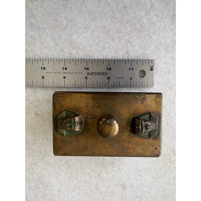 Art Deco Egyptian Revival Bronze Blotter For Sale In New York - Image 6 of 6