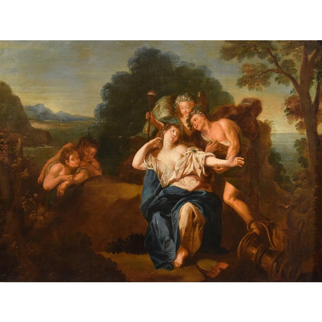 Antoine coypel (paris 1661 - 1722) workshop idyll between dionysus and ariadne oil on canvas 78 x 101 cm framed 97 x 120...