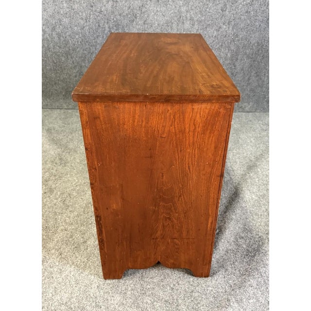 Brown Early 1900s Walnut 3-Drawer Chest For Sale - Image 8 of 10