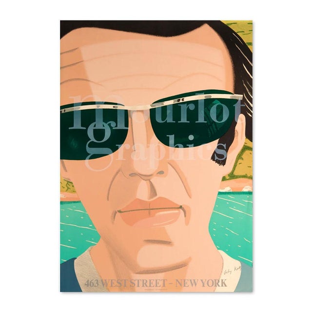 Alex Katz Alex (Self Portrait) Exhibition Poster - Mourlot Graphics Dimensions: 21,2 x 30 in / 54 x 75.5 cm Medium:...