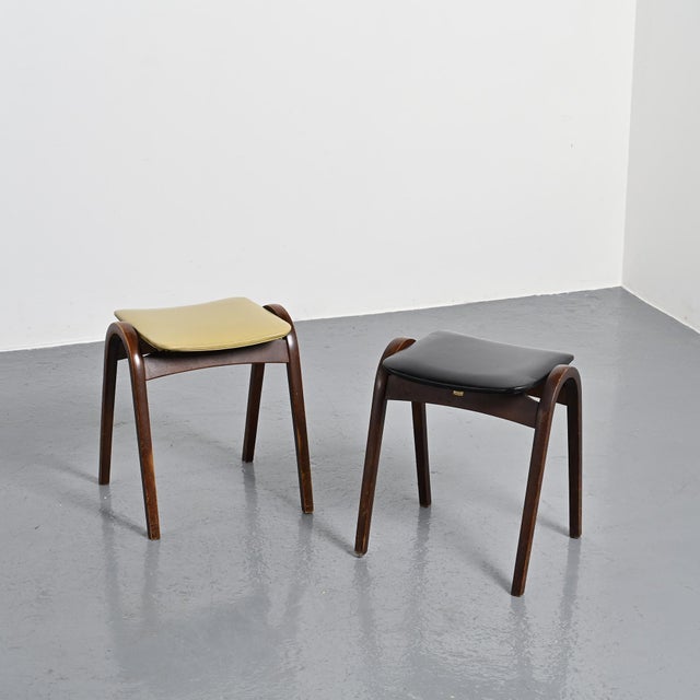 Stools by Isamu Kenmochi for Akita Mokko, Japan, 1960s, Set of 2 For Sale - Image 11 of 18
