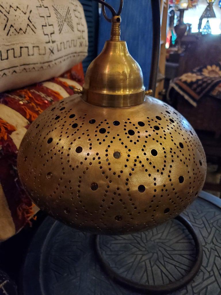 moroccan copper table lamp