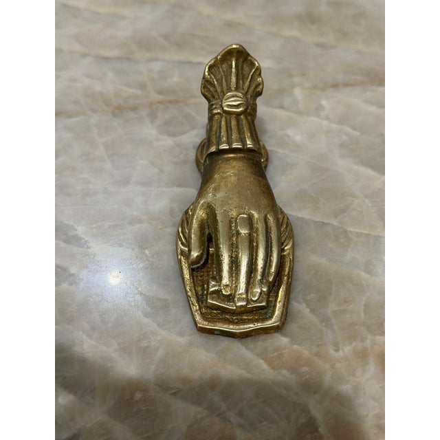 Victorian Victorian Hand Brass Paper Clip For Sale - Image 3 of 4