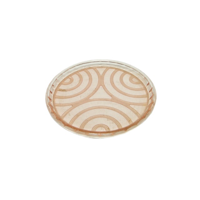 1930s Art Deco Tray by Hortensja Glassworks, 1930s For Sale - Image 5 of 5