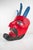 Large Vintage Hand Carved Red Diablo Costume Mask With Beard & Blue Feathers For Sale In Minneapolis - Image 6 of 18