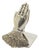 Vintage Italian Handmade Florentine Silver 800 Hand-Shaped Memo Holder Desk Clip, 1970s For Sale