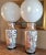 Chinoiserie Pair of Large Table Lamps Rose Medallion 19th Century Porcelain Palace Vases Custom Made Globe Lamps For Sale - Image 3 of 12
