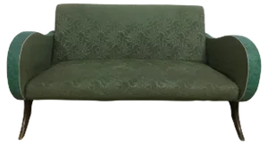 Vintage Wood Sofa, 1940s