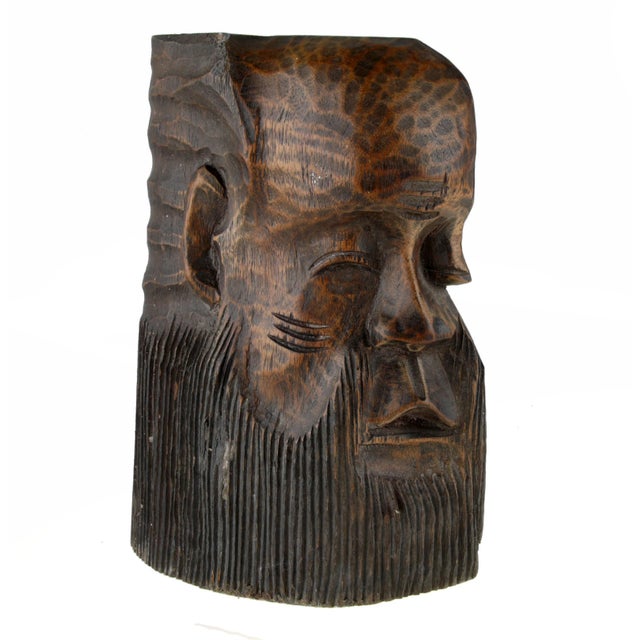 Hand-Carved African Face Mask For Sale