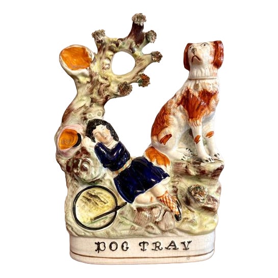 Antique Victorian Staffordshire Figure, 1880 For Sale