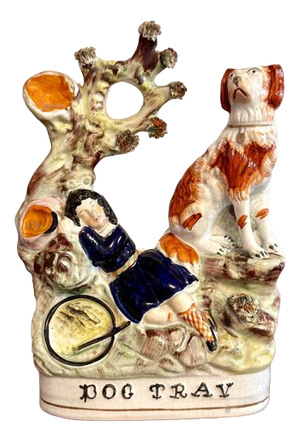 Antique Victorian Staffordshire Figure, 1880