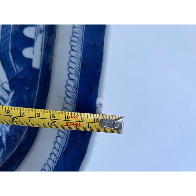 Antique Canton Chinese Porcelain Platter For Sale - Image 11 of 11