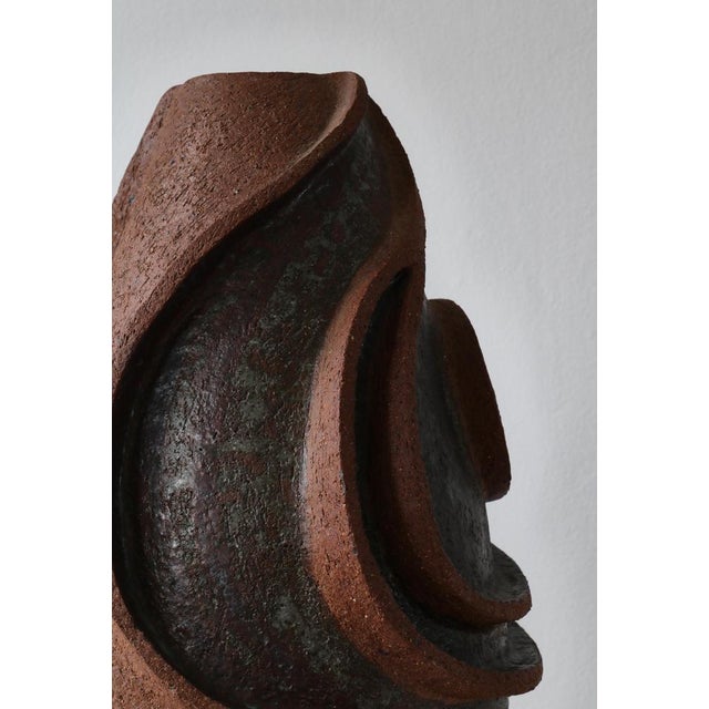 Large Modern Scandinavian Stoneware Floor Vase, Denmark, 1960s For Sale - Image 11 of 15