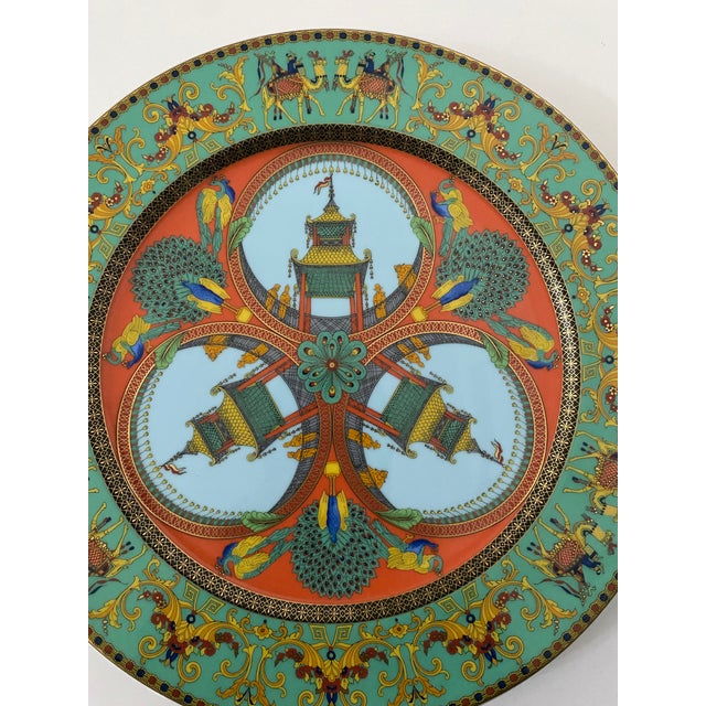 Rosenthal Gianni Versace for Rosenthal "Le Voyage De Marco Polo" Charger Decorative Plate For Sale - Image 4 of 9