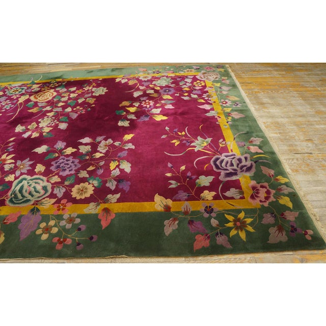 1920s 1920s Chinese Art Deco Carpet For Sale - Image 5 of 12