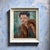 This oil on canvas painting depicts the portrait of a young woman in the early twentieth-century figurative style. The...