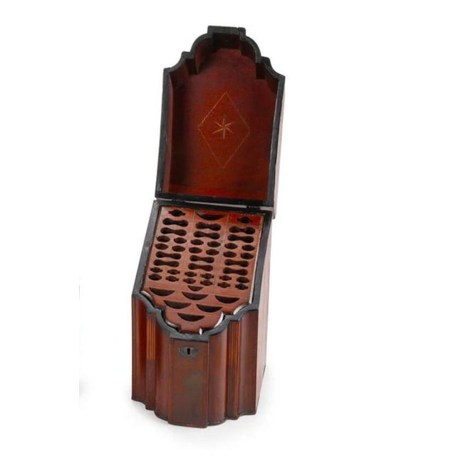 Antique Georgian Mahogany Cutlery or Candle Box