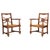 French Art Deco Armchairs in Oak and Rush, 1930s, Set of 2 For Sale - Image 14 of 14