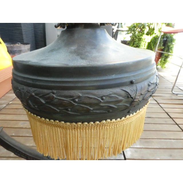 1900 - 1909 Authentic Art Nouveau Bronze Desk Lamp For Sale - Image 5 of 13