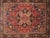 Wool pile genuine hand made very fine Persian Heriz -