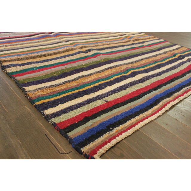 Mid 20th Century Mid-20st Century Vintage Kilim Rug For Sale - Image 5 of 7