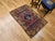 19th Century Handwoven Anatolian Village Area Rug, Wool, Red & Navy, 3' x 5' For Sale In Chicago - Image 6 of 18