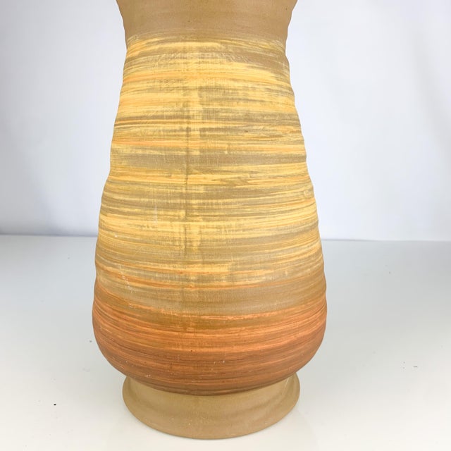 Mid 20th Century Vintage Royal Haeger Sandstone Glaze Vase Mid Century Modern Pottery For Sale - Image 5 of 11