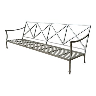 Vintage McKinnon and Harris “Beaufort” Cast Aluminum Sofa For Sale