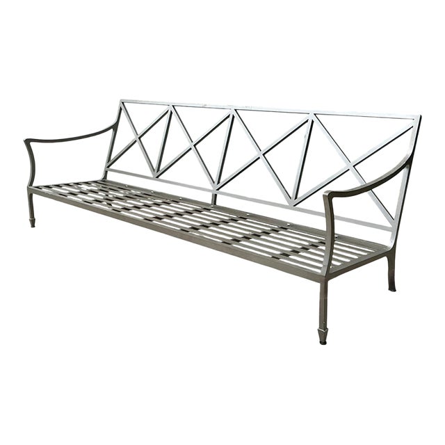 Vintage McKinnon and Harris “Beaufort” Cast Aluminum Sofa For Sale