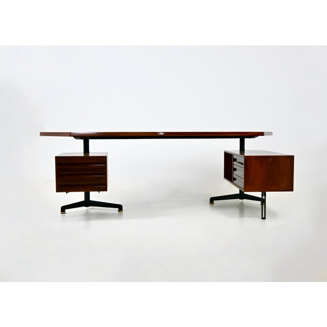 Tecno Vintage Boomerang Desk by Osvaldo Borsani for Tecno, 1950s For Sale - Image 4 of 14