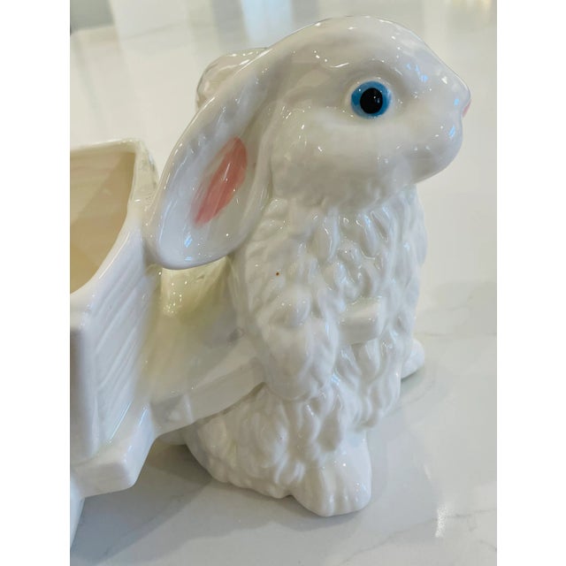 Vintage Easter Ceramic: Easter Bunny Decor Figurine For Sale In Philadelphia - Image 6 of 9