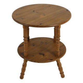 Early 20th Century Pine Cricket Table From England For Sale