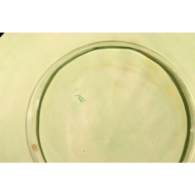 Bright Green Late 20th Century Dodie Thayer Trompe l'Oeil Lettuce-Ware Dish For Sale - Image 8 of 8