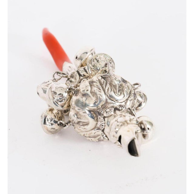 Vintage Sterling Silver Baby Rattle, 20th Century For Sale - Image 6 of 15