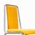 1980s Mustard Yellow Stacking Dining Chairs with Chrome Frame, 1980s, Set of 14 For Sale - Image 5 of 11