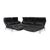 Plura Corner Sofa in Black Leather with Manual Function by Rolf Benz For Sale - Image 6 of 18