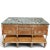 Mediterranean Pair of French Antique Satinwood Marble Top Servers, Sideboard. For Sale - Image 3 of 14